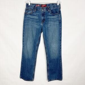 Arizona Boys Husky Dark Wash 5-Pocket Jeans Size 30